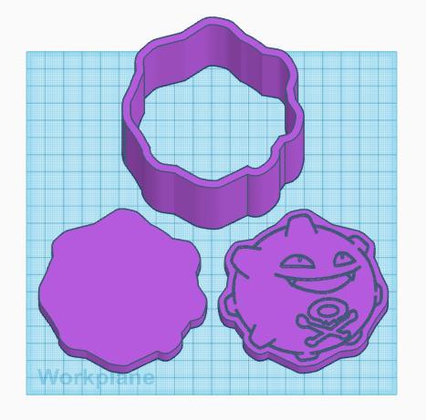 Pokemon: Koffing 3 Piece Bath Bomb Mold