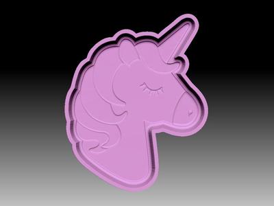 UNICORN HEAD BATH BOMB MOLD