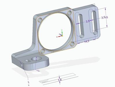 Prusa I3 Clone DMYCO + E3D Z sensor and Dial gauge holder