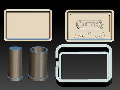 Cassette, Solid Bubble Bar Mould