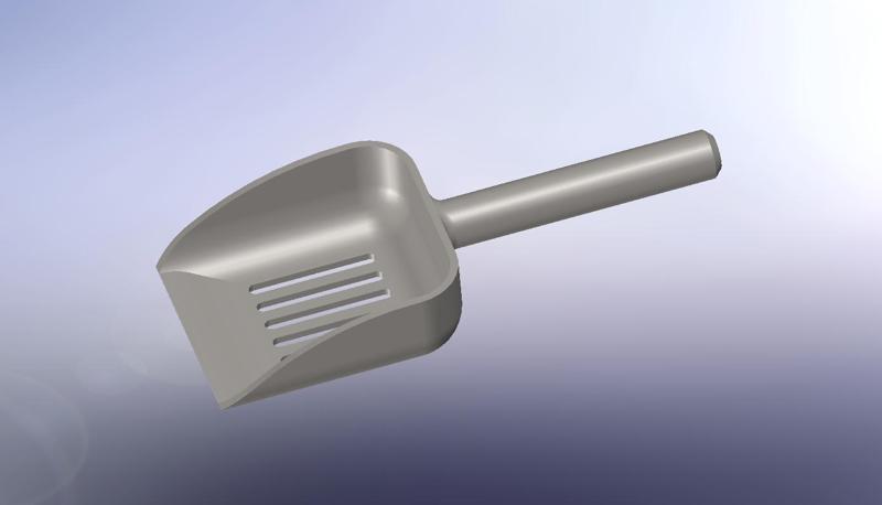 Cat litter scoop