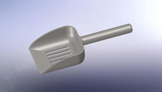 Cat litter scoop
