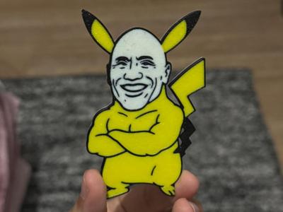 Pikachu The Rock Pikarock