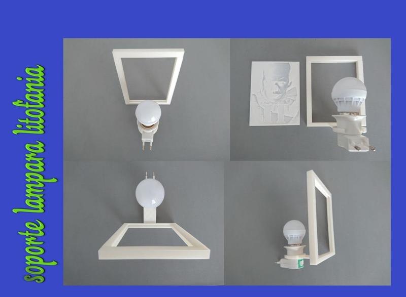 soporte luz para LITOFANIAS