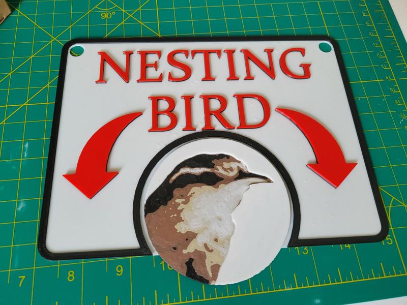 Nesting Bird Sign