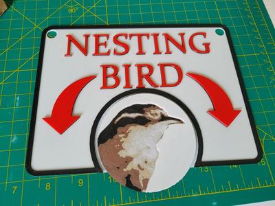 Nesting Bird Sign