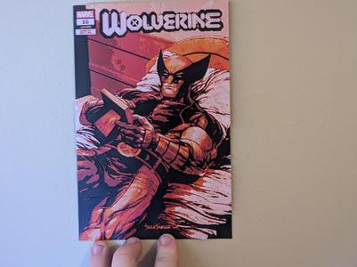 wolverine comic wall art