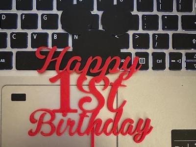 1st Mickey Mouse Birthday cake topper