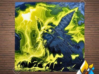 HueForge Jolteon Horror Halloween Pokémon Eevee
