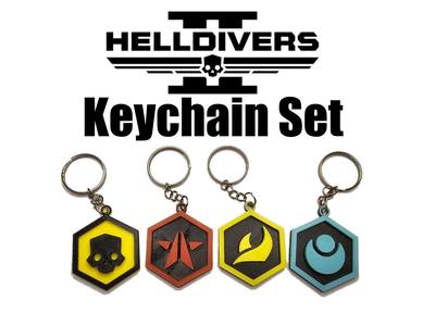 Helldivers Keychain Set