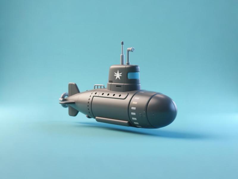 Submarine - Simulated Chinese Military Model - Boy's Coloring Toy Birthday Gift