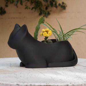 Cat Plant Pot Elegant, Stylized & Minimalist