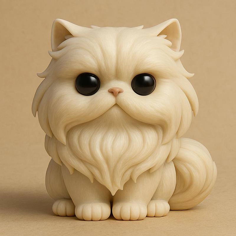 Persian Chibi Real Silent Guardian of the Lunar Garden