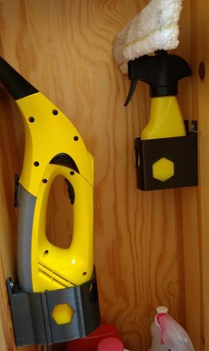 Holder for kärcher WV-50 window vacuum; Halter für Kärcher WV-50 Fenstersauger