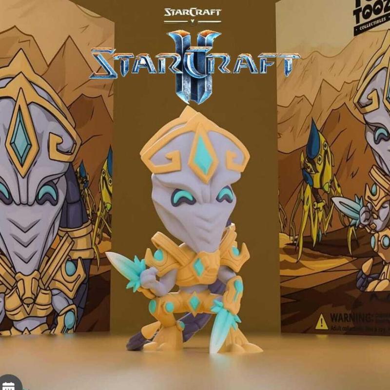 Protoss Zealot Chibi - StarCraft II Fan Art | 3D Printable Collectible
