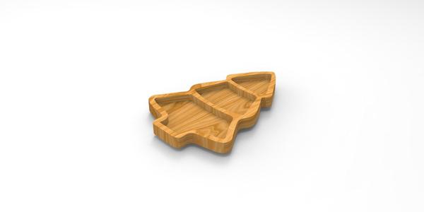 Tree Serving Tray, Cnc Cut 3D Model File For CNC Router Engraver, Plate Carving Machine, Relief, serving tray Artcam, Aspire, VCarve, Cutt3D