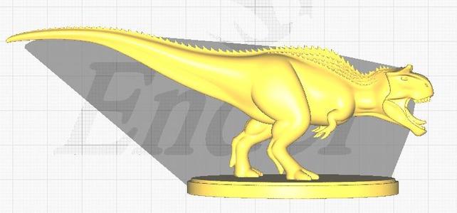 Carnotaurus with Base - Agile Cretaceous Predator