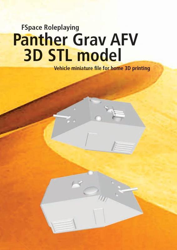 Panther Grav AFV 3D tabletop model
