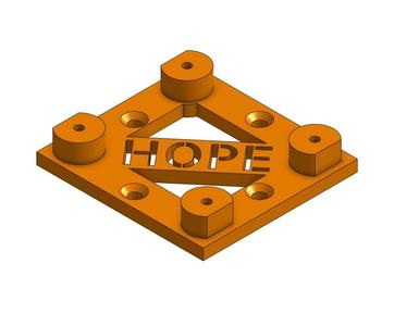 RASPBERRY PI BASE STAND DIAGONAL STENCIL