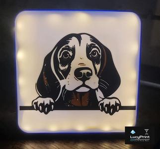 Beagel light for picture frame