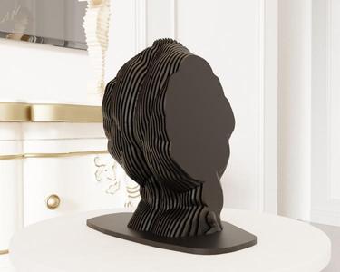 Artistic Torso Sculpture Sliced STL File – Classical Form with Base 3D Printable Model