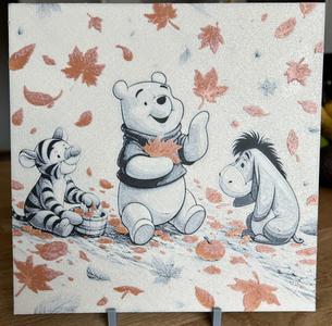 Winnie the pooh, Eeyore and Tigger autumn picture