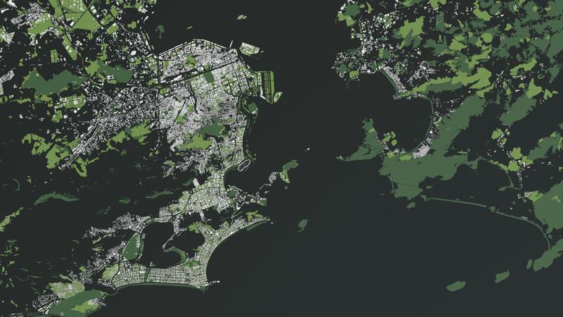 Rio de Janeiro, Brazil - city and mass buildings