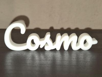 Cosmo Name Sign Display Decor