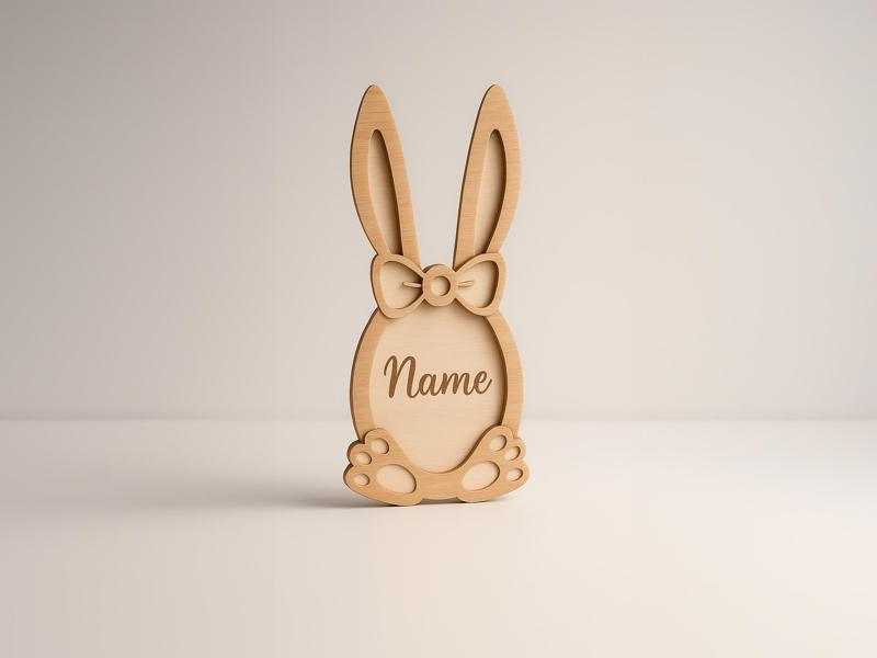 Personalized Easter Bunny Name Tag