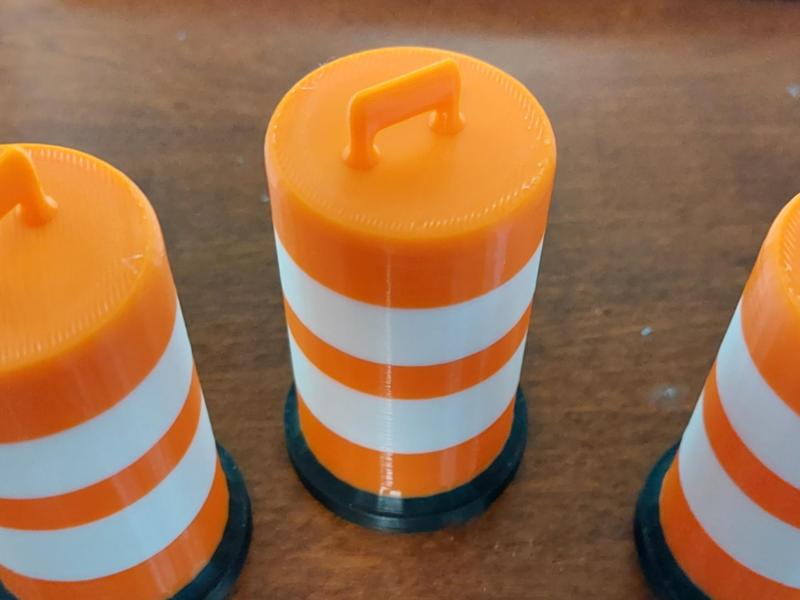 1/12 Scale Construction Barricade Barrels
