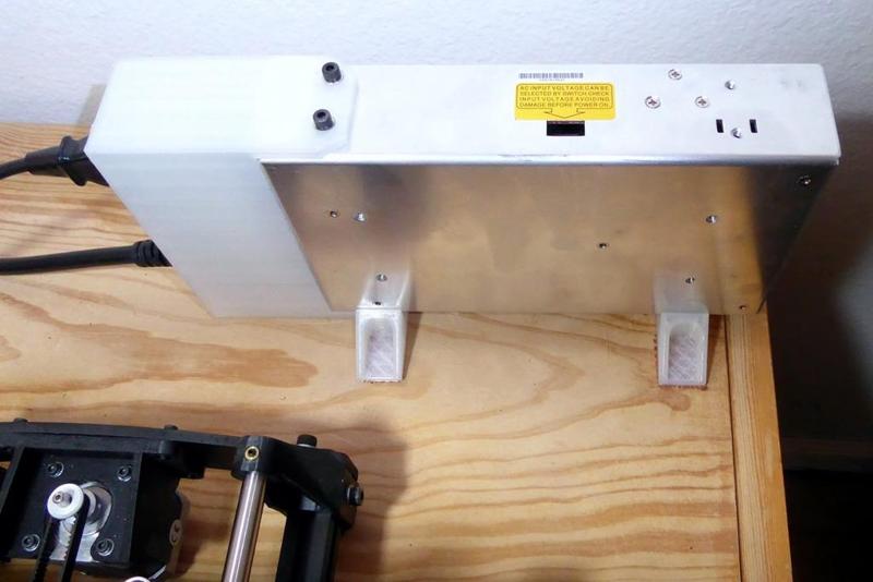 Verticle Mount Feet for Mean Well SE-450-24 (and other similar p/s with the same hole pattern)