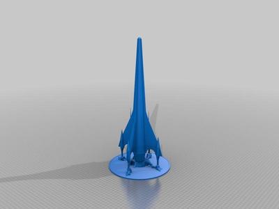 Retro Rocket lift off + shock wave/base
