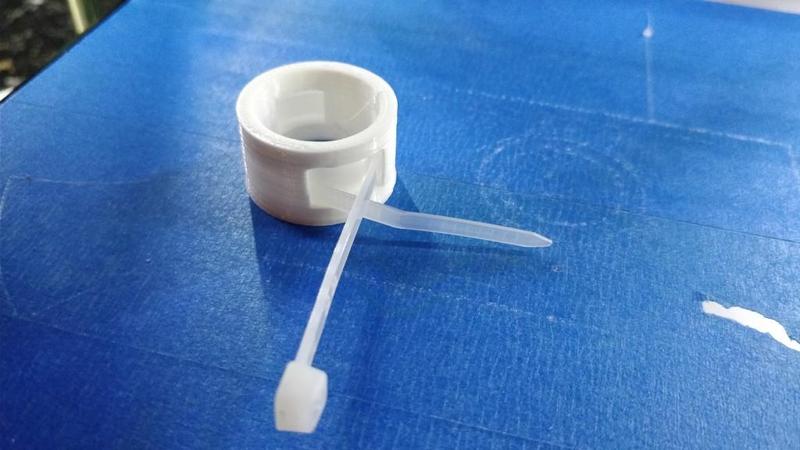 Cap & Spacer lockable Pipe Ø20 (Bouchon et entretoise verrouillable)