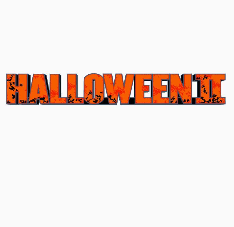 ROB ZOMBIE's HALLOWEEN II Logo Display by MANIACMANCAVE3D