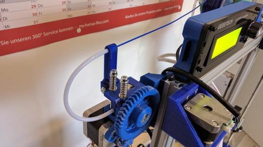 Greg's wade extruder 180 degree deflection