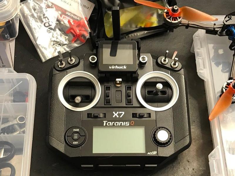 Virhuck or GTeng T909 FPV Watch FrSky Taranis QX7 Mount