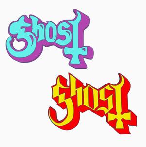 2x GHOST Logo Display by MANIACMANCAVE3D