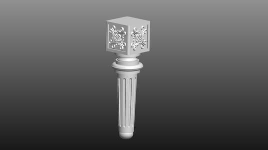 furniture leg 3D cnc