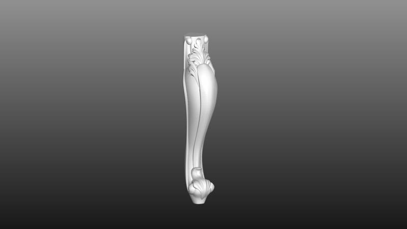 furniture leg 3D cnc