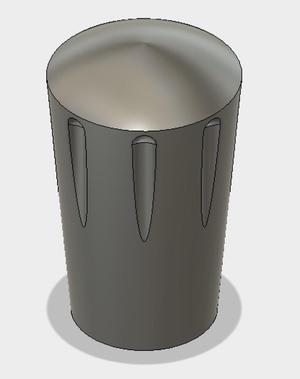 Ski walking pole tip