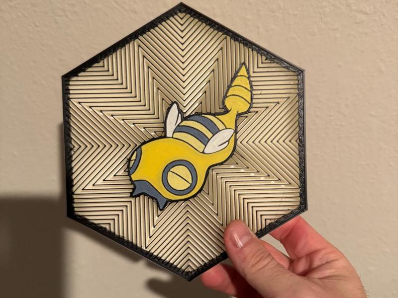 #206 Dunsparce Hex Wall Art
