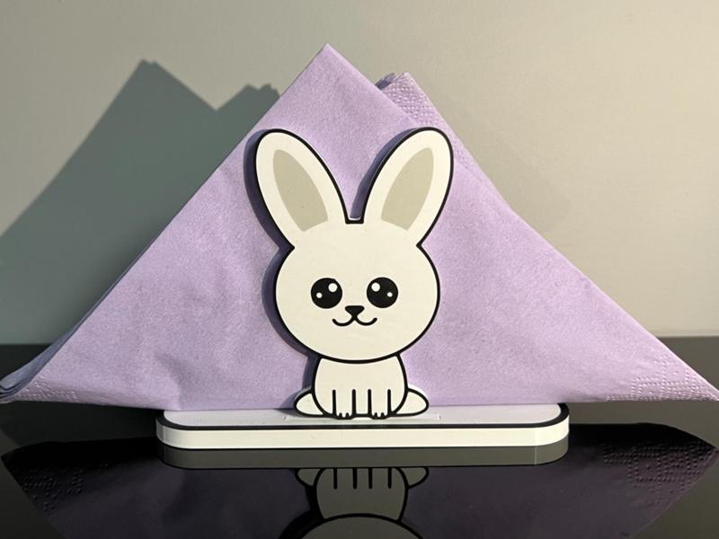 Easter bunny napkin stand