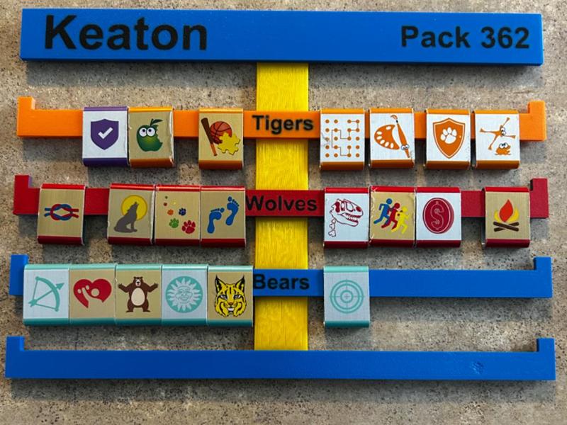 Cub Scout Belt Loop Display