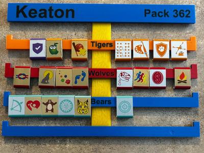 Cub Scout Belt Loop Display