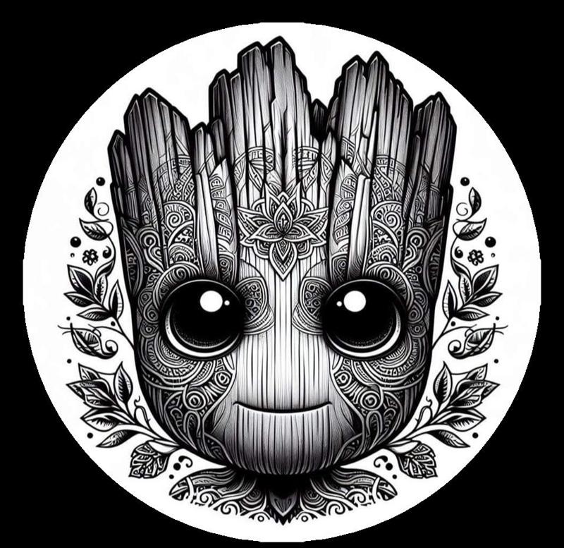 Groot Mandala Art2D