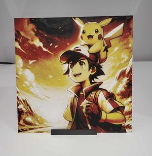 Ash and Pikachu Hueforge 4 Color