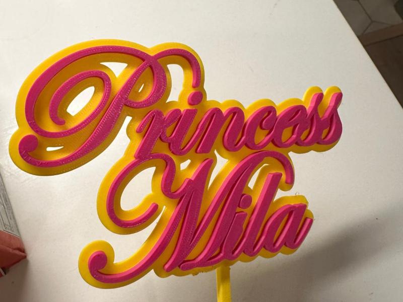 Princess Mila Cake topper