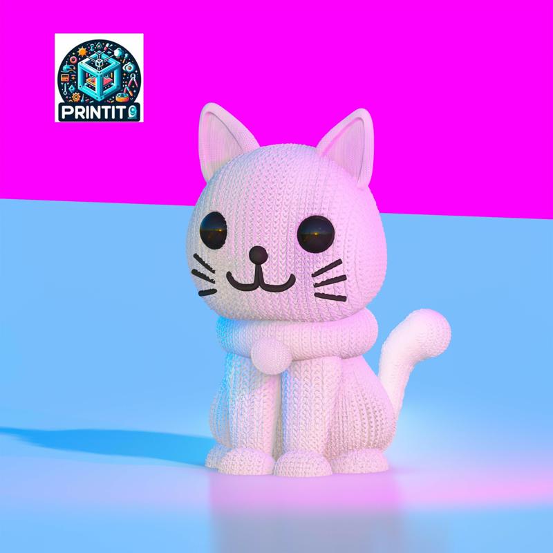 Cute knitted kitty