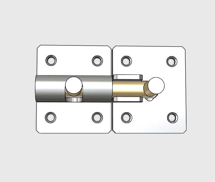 Cerrojo, Cierre, Pasador, Aldabilla, Gancho, Candado, Falleba, Tranca Largo Ocho Orificios Latch, Lock, Pin, Hasp, Hook, Padlock, Espagnolette, Long Latch with Eight Holes
