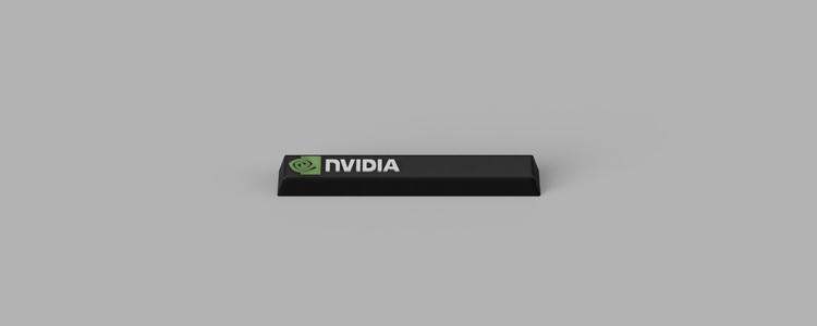 NVIDIA SPACEBAR KEYCAP (left side)